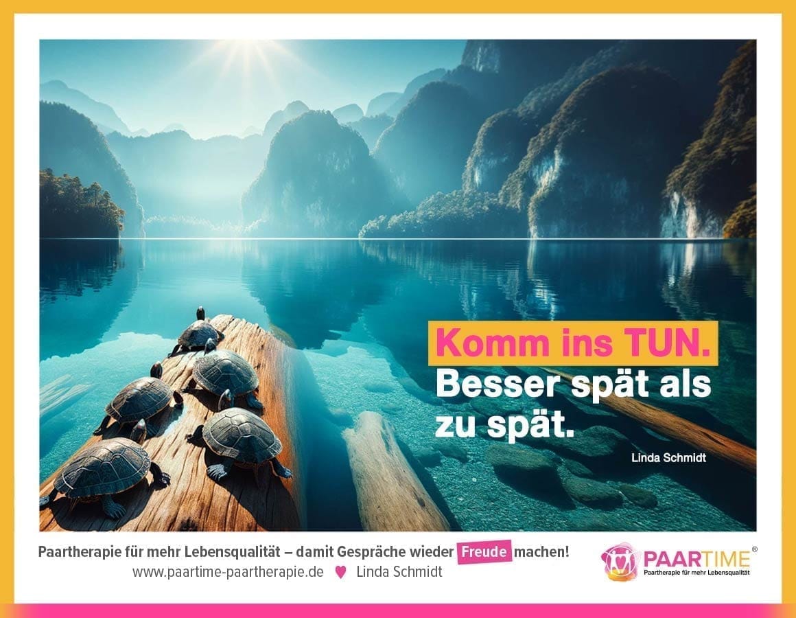 Schildkröten-Motiv „Komm ins Tun“