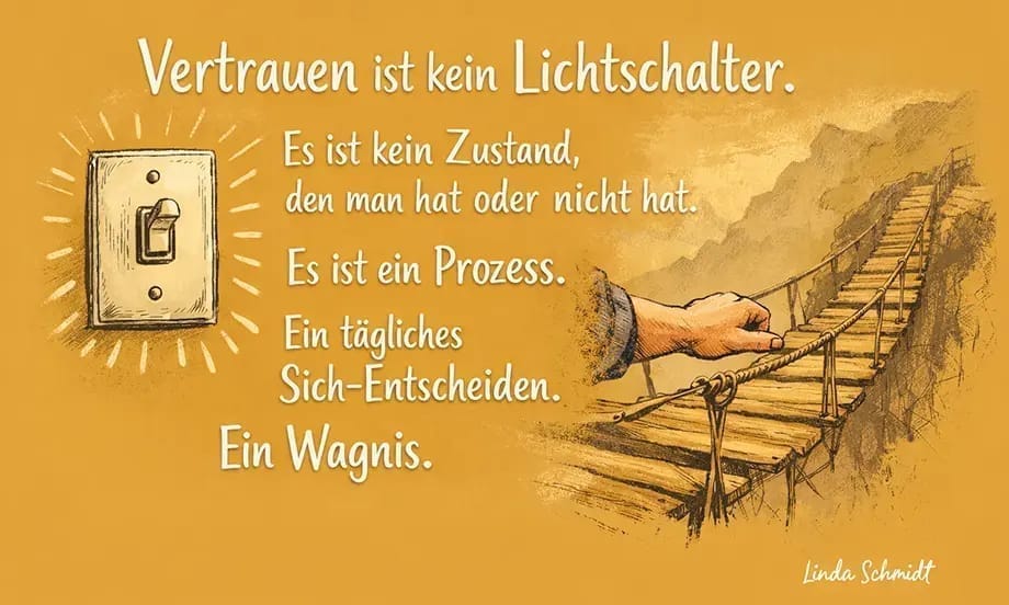 Vertrauen ist kein Lichtschalter